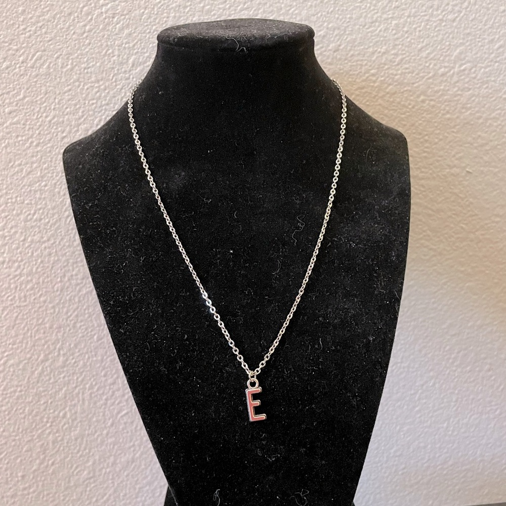 Handmade Letter E Necklace